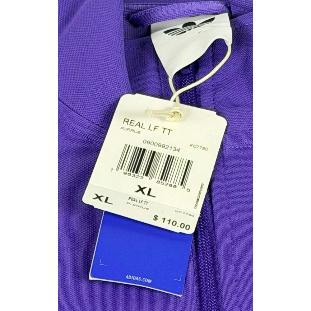 Adidas Real Madrid LFSTLR Track Jacket Men's XL Purple Rush KC7790 NWT